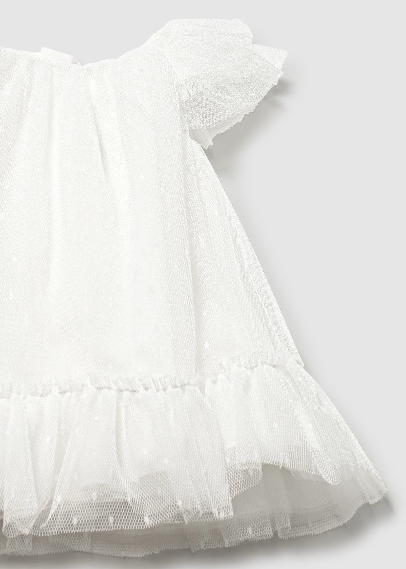 Vestito neonata Mayoral Newborn tulle panna Mayoral Panna