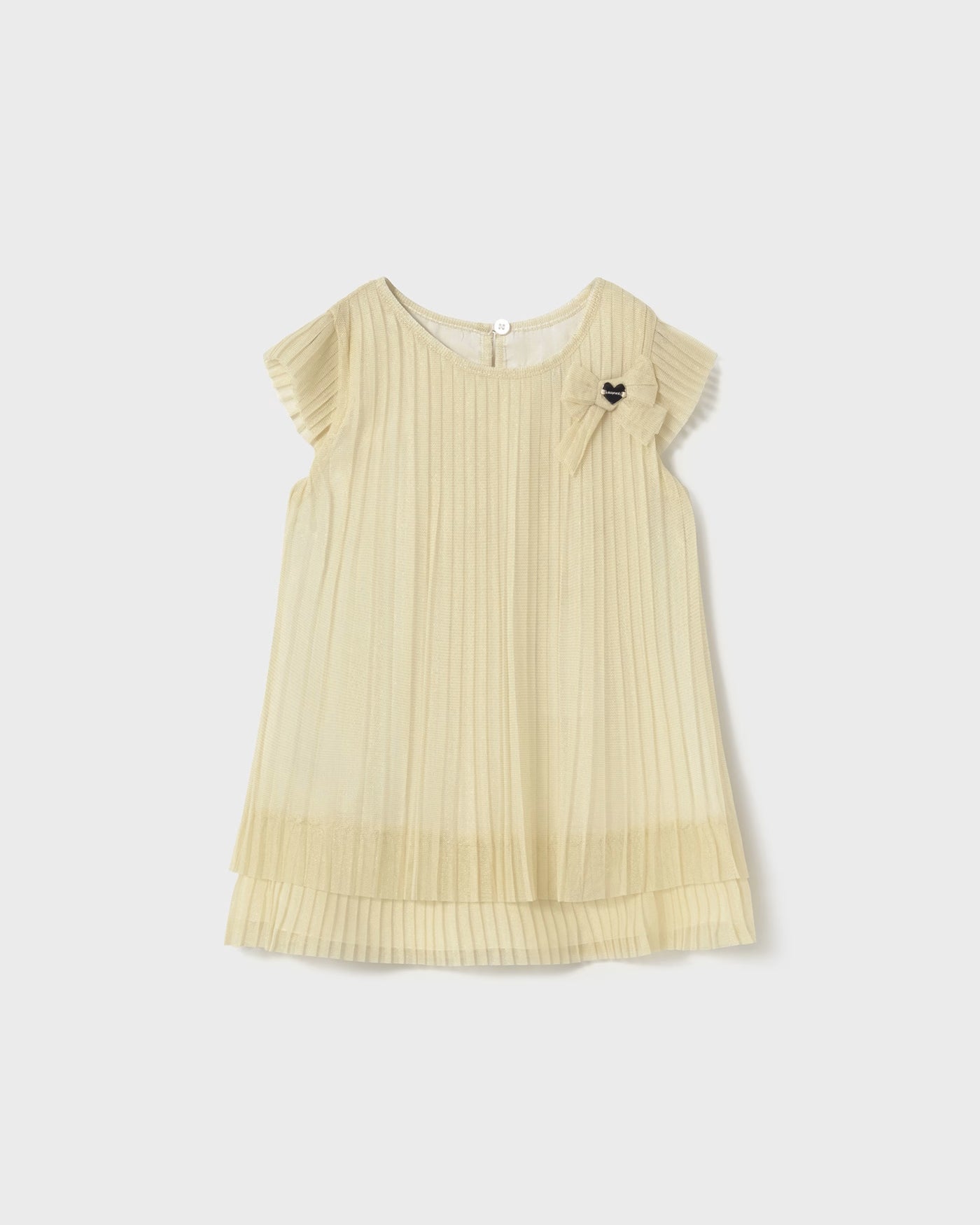 Vestito tulle plissettato neonata Mayoral champagne Mayoral Champagne