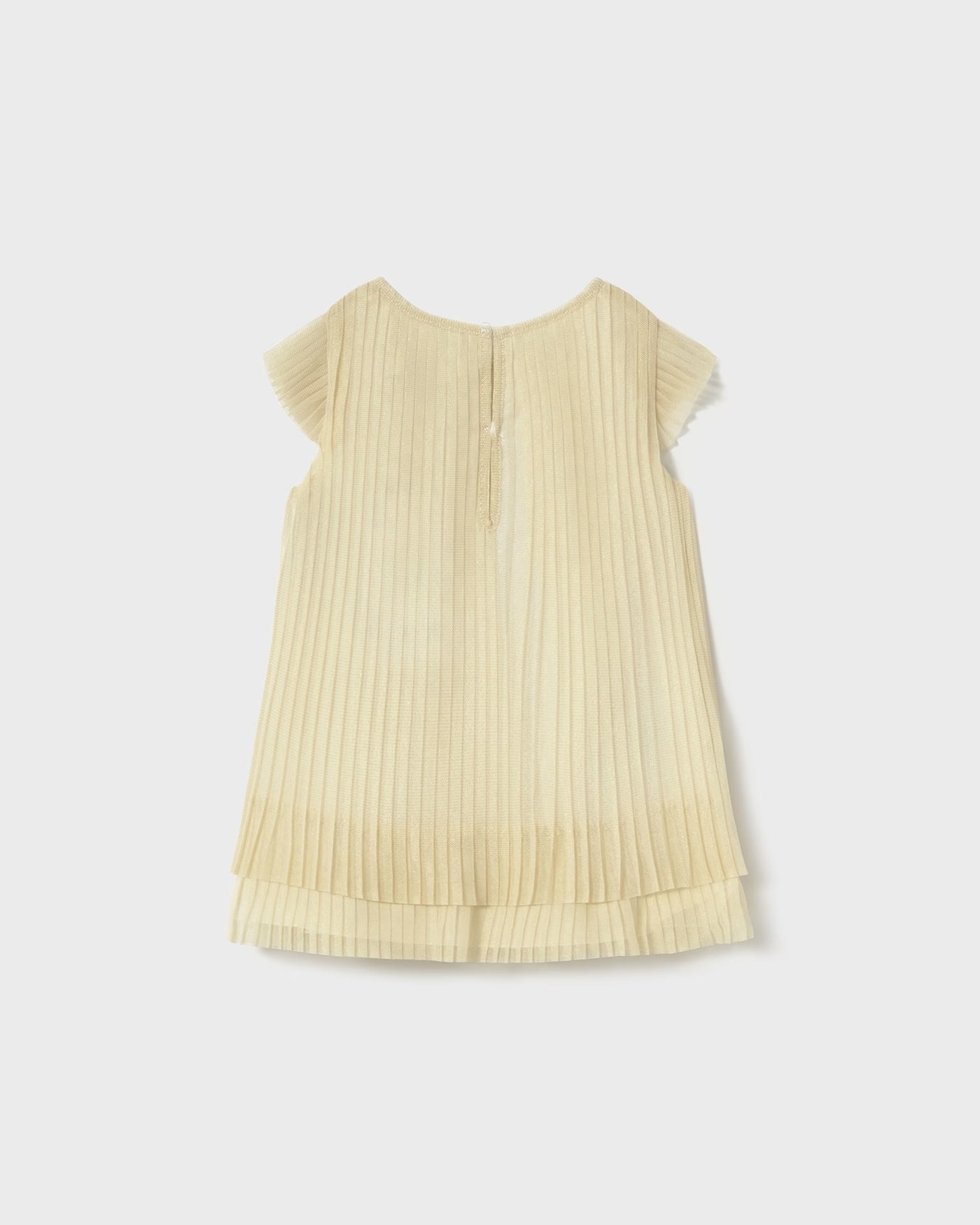 Vestito tulle plissettato neonata Mayoral champagne Mayoral Champagne