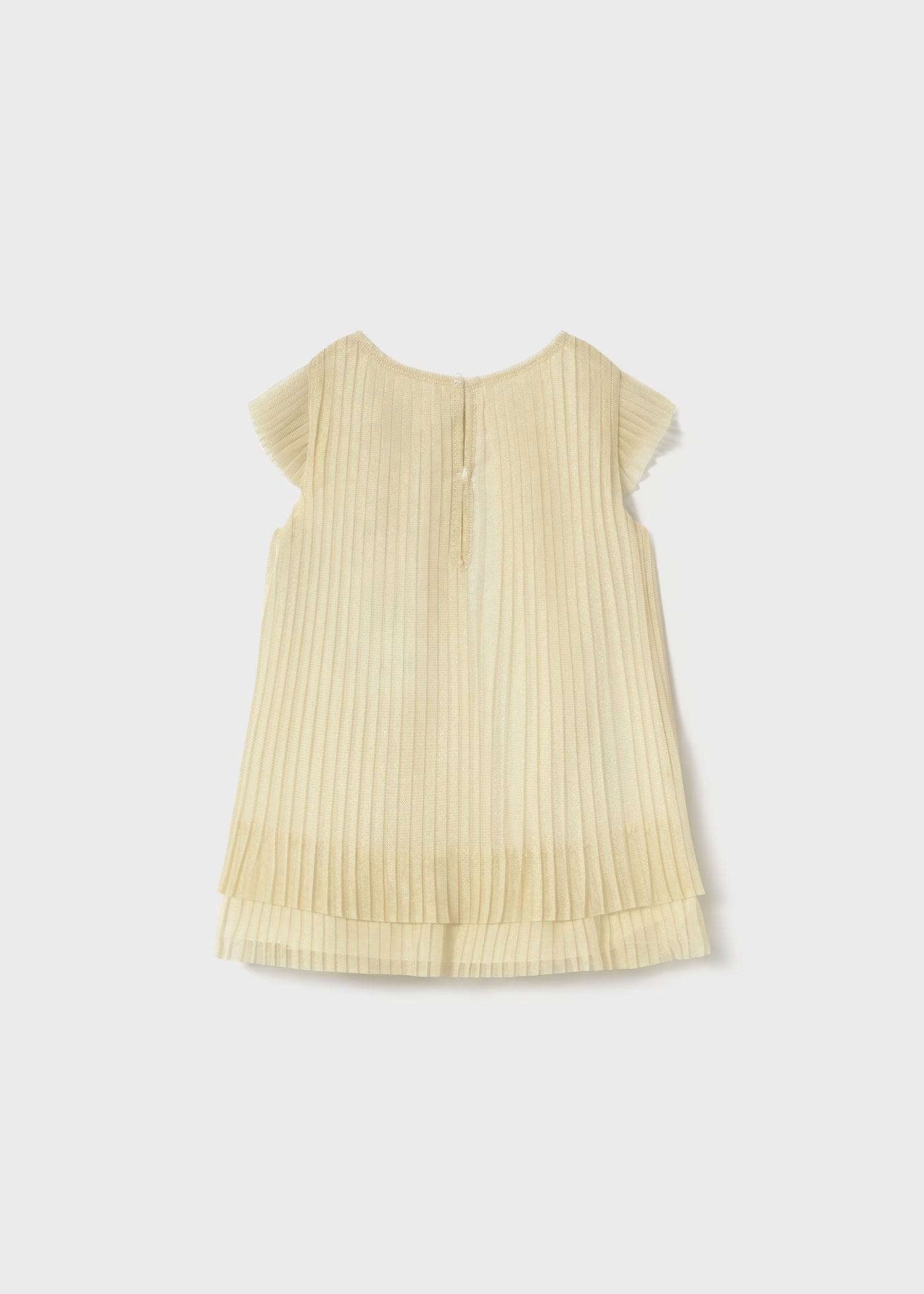Vestito tulle plissettato neonata Mayoral champagne Mayoral Champagne