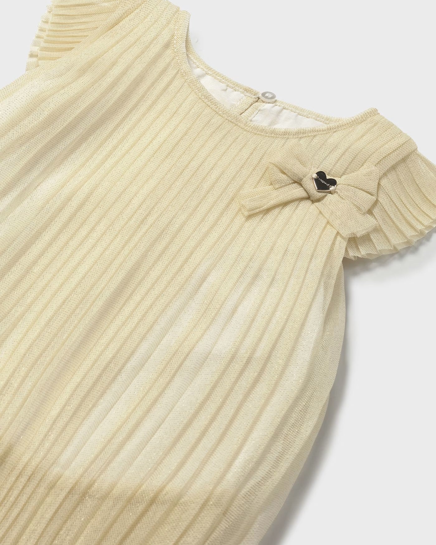 Vestito tulle plissettato neonata Mayoral champagne Mayoral Champagne