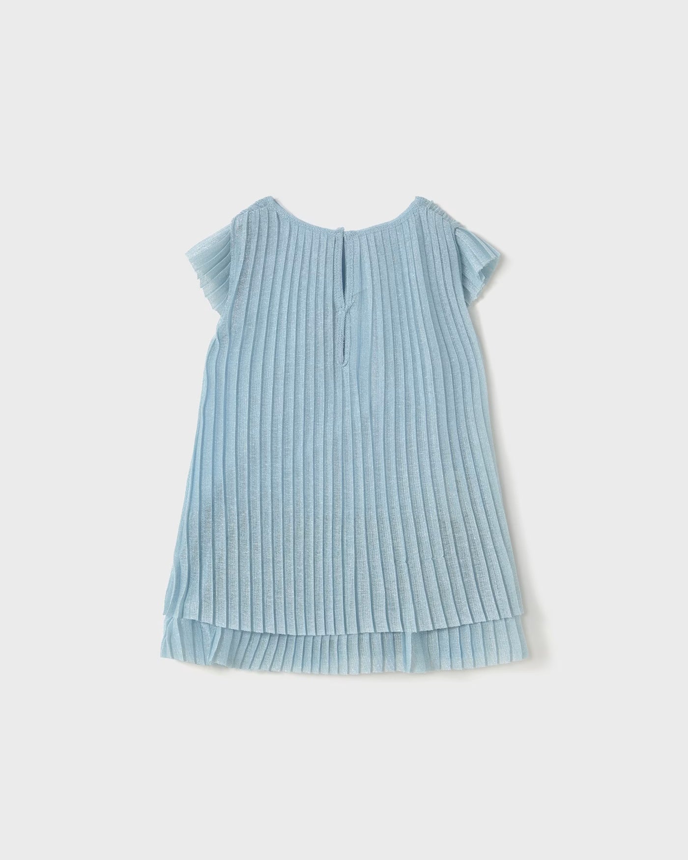 Vestito tulle plissettato neonata Mayoral azzurro cielo Mayoral Azzurro