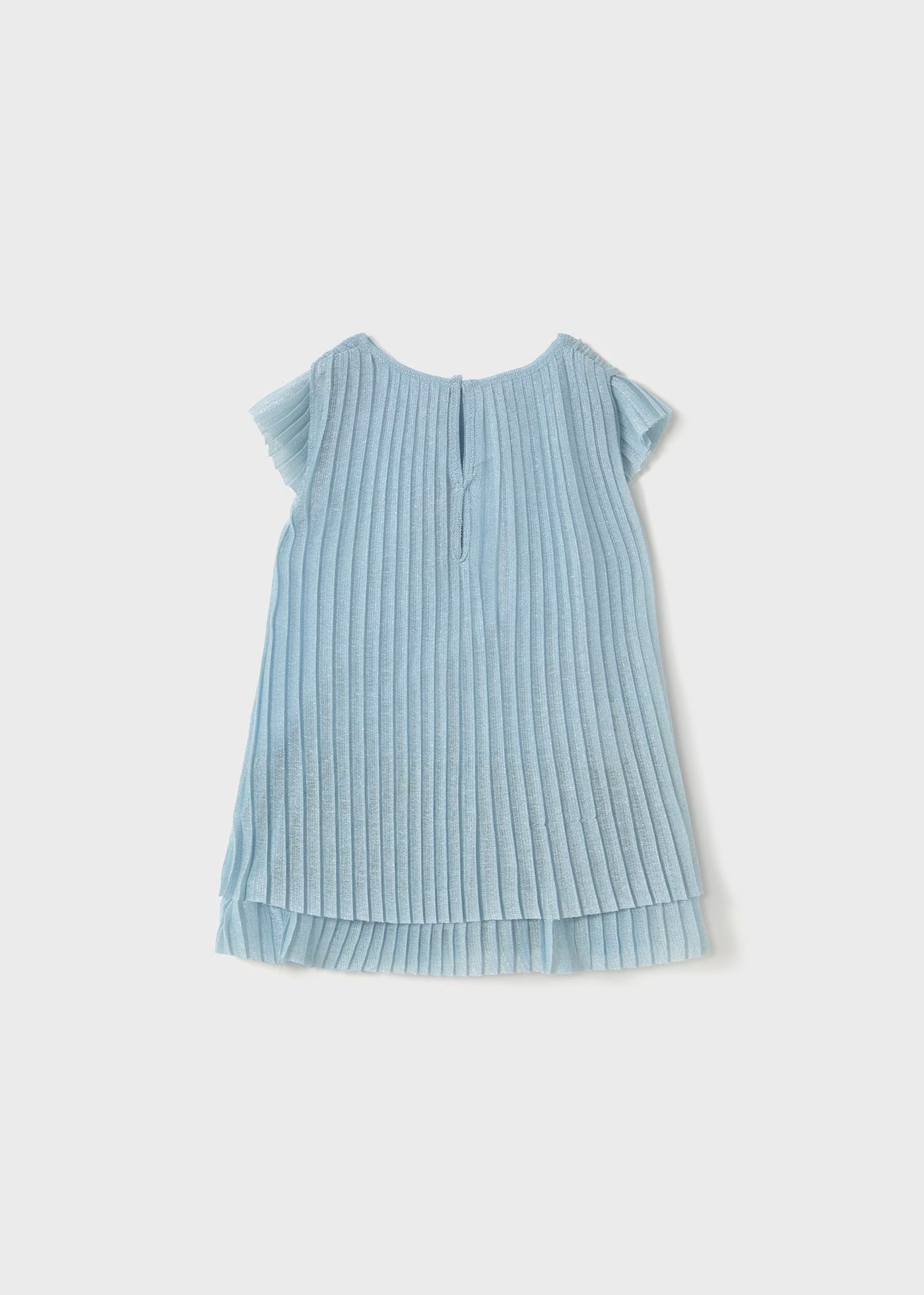 Vestito tulle plissettato neonata Mayoral azzurro cielo Mayoral Azzurro