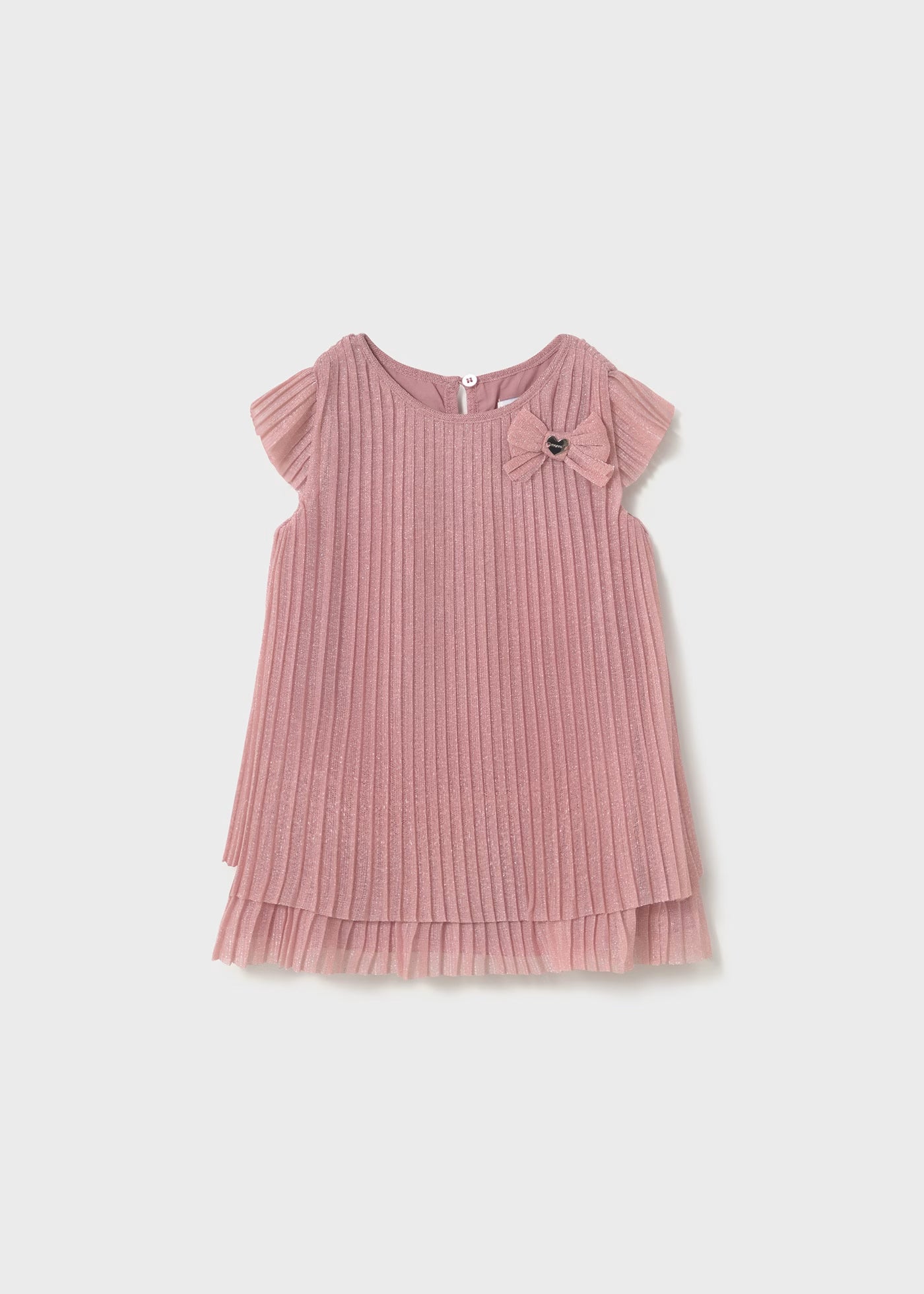 Vestito tulle plissettato neonata Mayoral rosato Mayoral Rosato