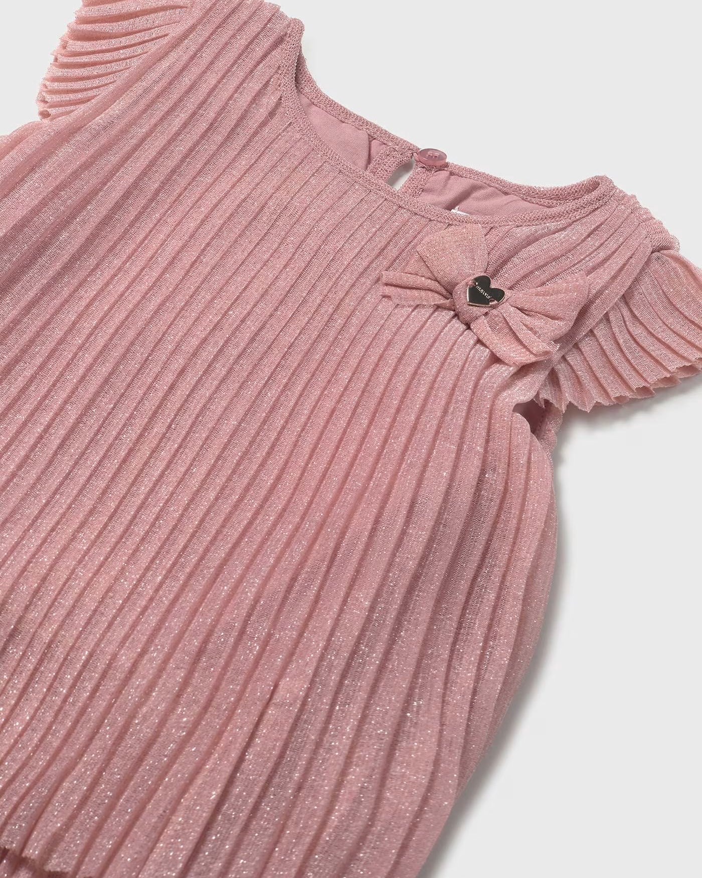 Vestito tulle plissettato neonata Mayoral rosato Mayoral Rosato