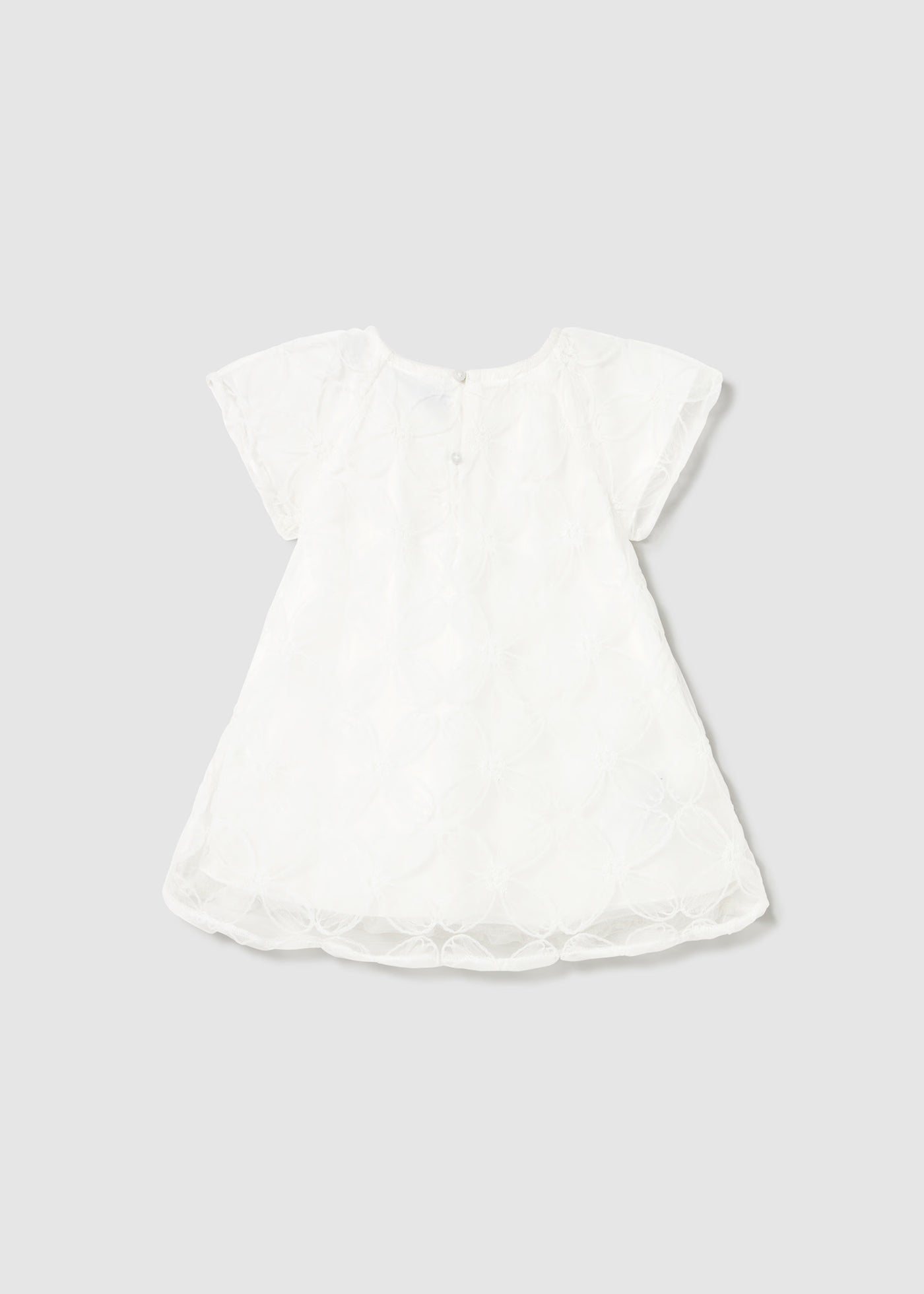 Abito neonata Mayoral tulle ricamo panna Mayoral Panna