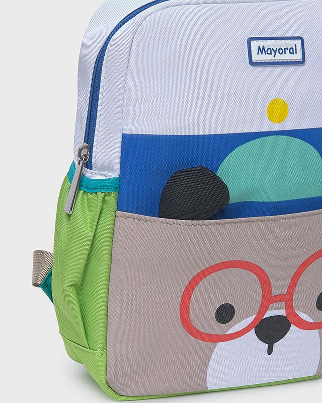 Zainetto asilo Mayoral blu e verde faccina Mayoral Default Title