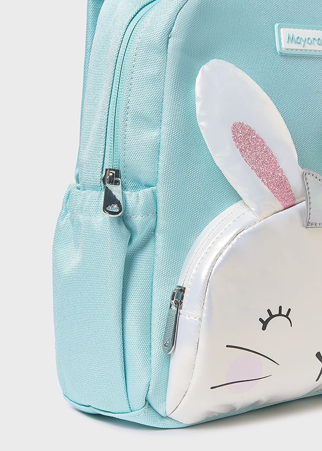 Zainetto asilo nido neonato Mayoral azzurro anice coniglietto Mayoral