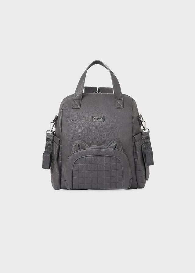 Zaino maternità Mayoral imbottito simnpelle grigio - ErreGiModaBimbo