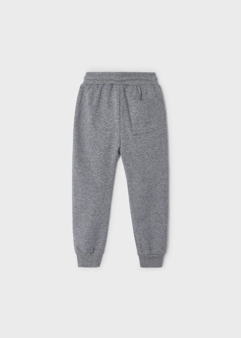 Pantaloni tuta basic bambino Mayoral cotone garzato grigio