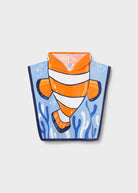 Poncho asciugamano mare con cappuccio neonato Mayoral pesce pagliaccio Mayoral 12 Mesi 80cm