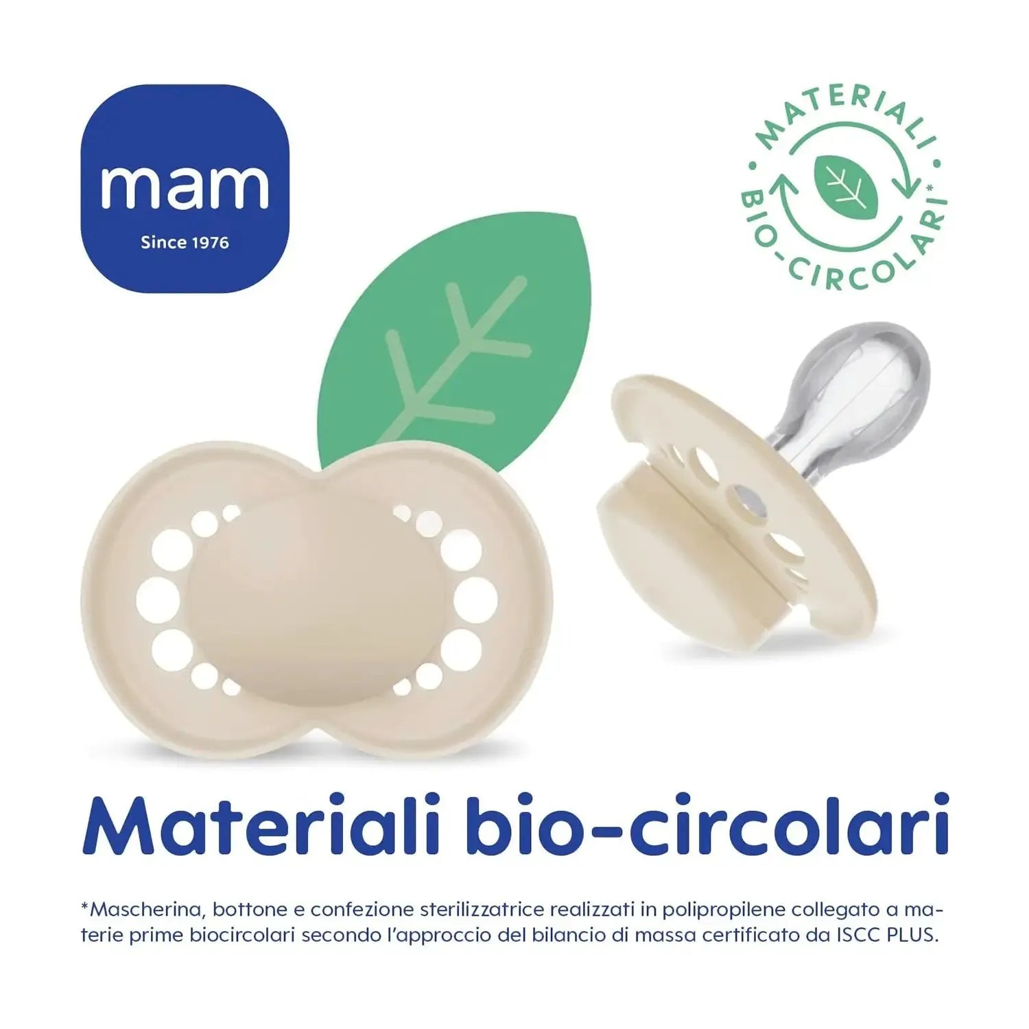 Succhietti con materiali bio-circolari, certificati, MAM
