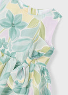 Etichetta Better Cotton dell'abito cerimonia bambina Mayoral, tessuto sostenibile