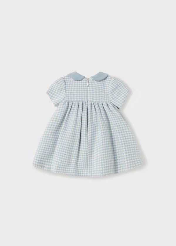Abito smanicato smock azzuro neve neoanta Mayoral Newborn - ErreGiModaBimbo