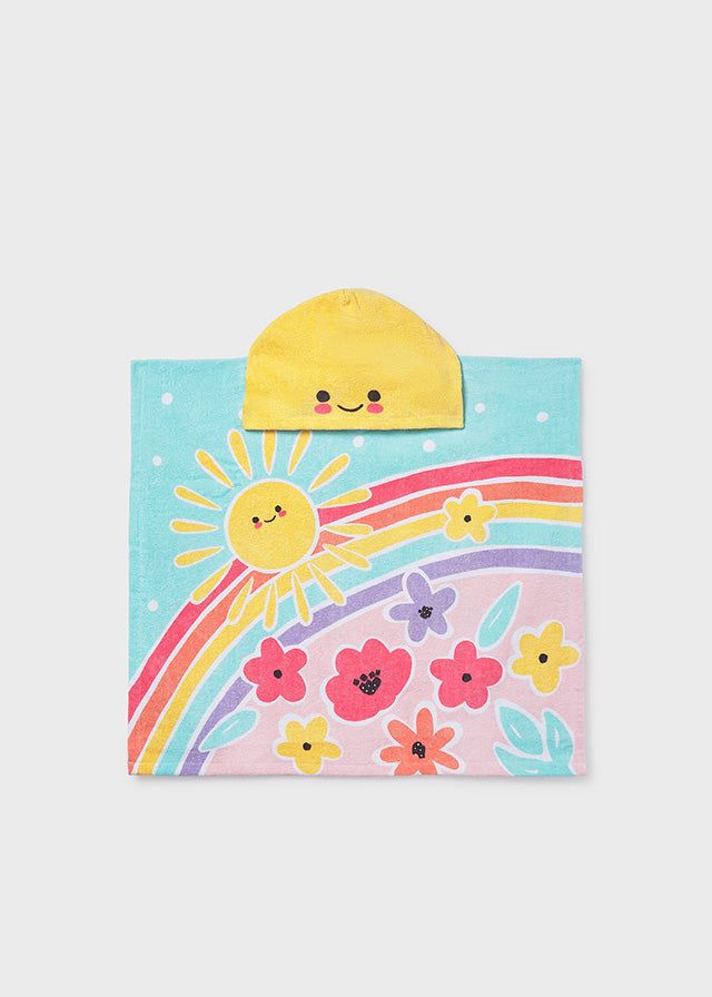 Asciugamano mare con cappuccio neonato Mayoral Newborn Arcobaleno Mayoral