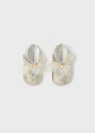 Ballerine fiocco neonata Mayoral Newborn dorate - ErreGiModaBimbo