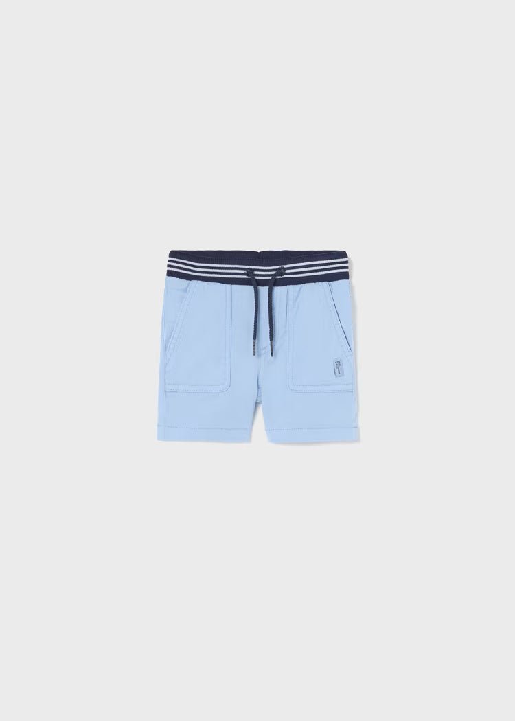 Bermuda coulisse twill neonato Mayoral celeste - ErreGiModaBimbo