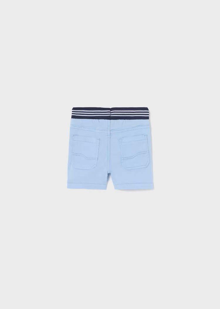 Bermuda coulisse twill neonato Mayoral celeste - ErreGiModaBimbo