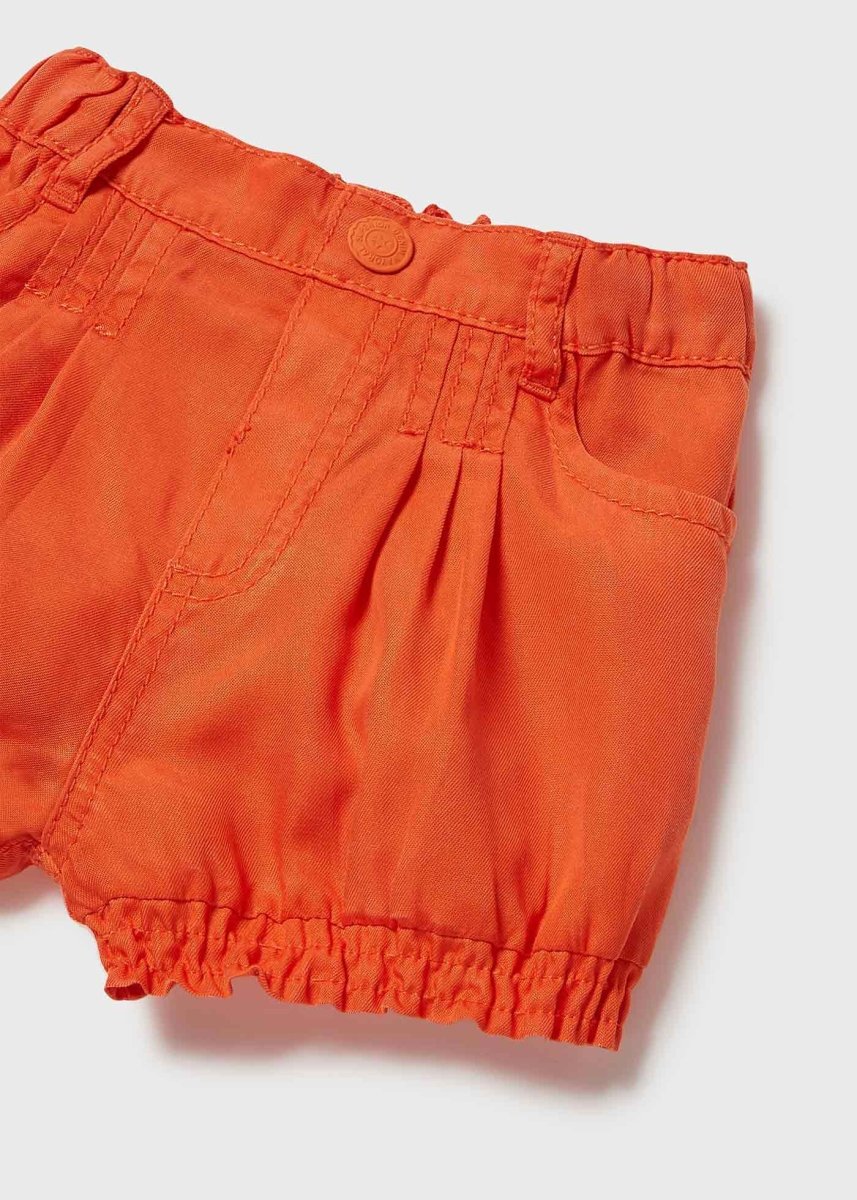 Bermuda neonata Mayoral Lyocell Tencel™ arancio - ErreGiModaBimbo