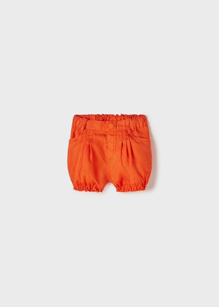 Bermuda neonata Mayoral Lyocell Tencel™ arancio - ErreGiModaBimbo