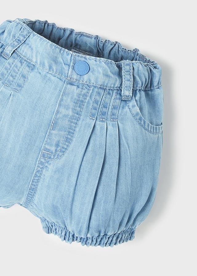 Bermuda neonata Mayoral Lyocell Tencel™ denim - ErreGiModaBimbo