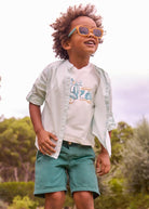 Bermuda bambino lino verde - Mayoral Mayoral 2 Anni 92cm