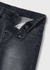 Bermuda soft jeans nero con vita regolabile bambino Mayoral - ErreGiModaBimbo
