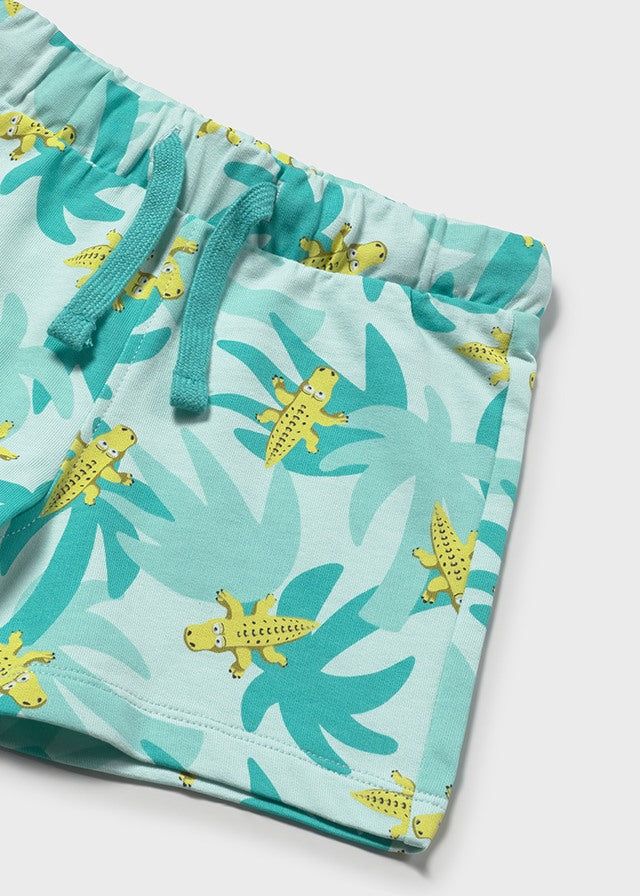 Bermuda neonato Mayoral con fantasia palme e coccodrillo Mayoral 6 Mesi 68cm