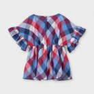 Blusa manica volant bambina Mayoral fantasia quadri - ErreGiModaBimbo