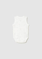 Body smanicato fresco cotone neonati Mayoral Newborn panna loghi beige Mayoral 0-1 Mesi 55cm