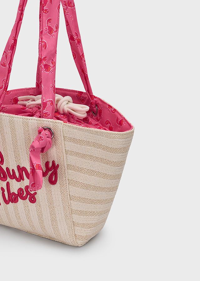 Borsa mare bambina Mayoral Sun Vibes rosa geranio Mayoral