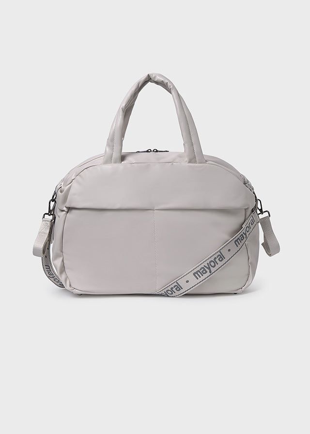 Borsa maternità neonati logo Mayoral Newborn grigio ghiaccio Mayoral