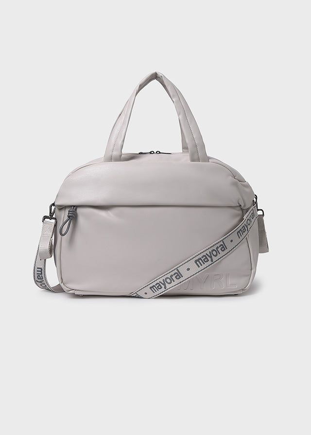 Borsa maternità neonati logo Mayoral Newborn grigio ghiaccio Mayoral