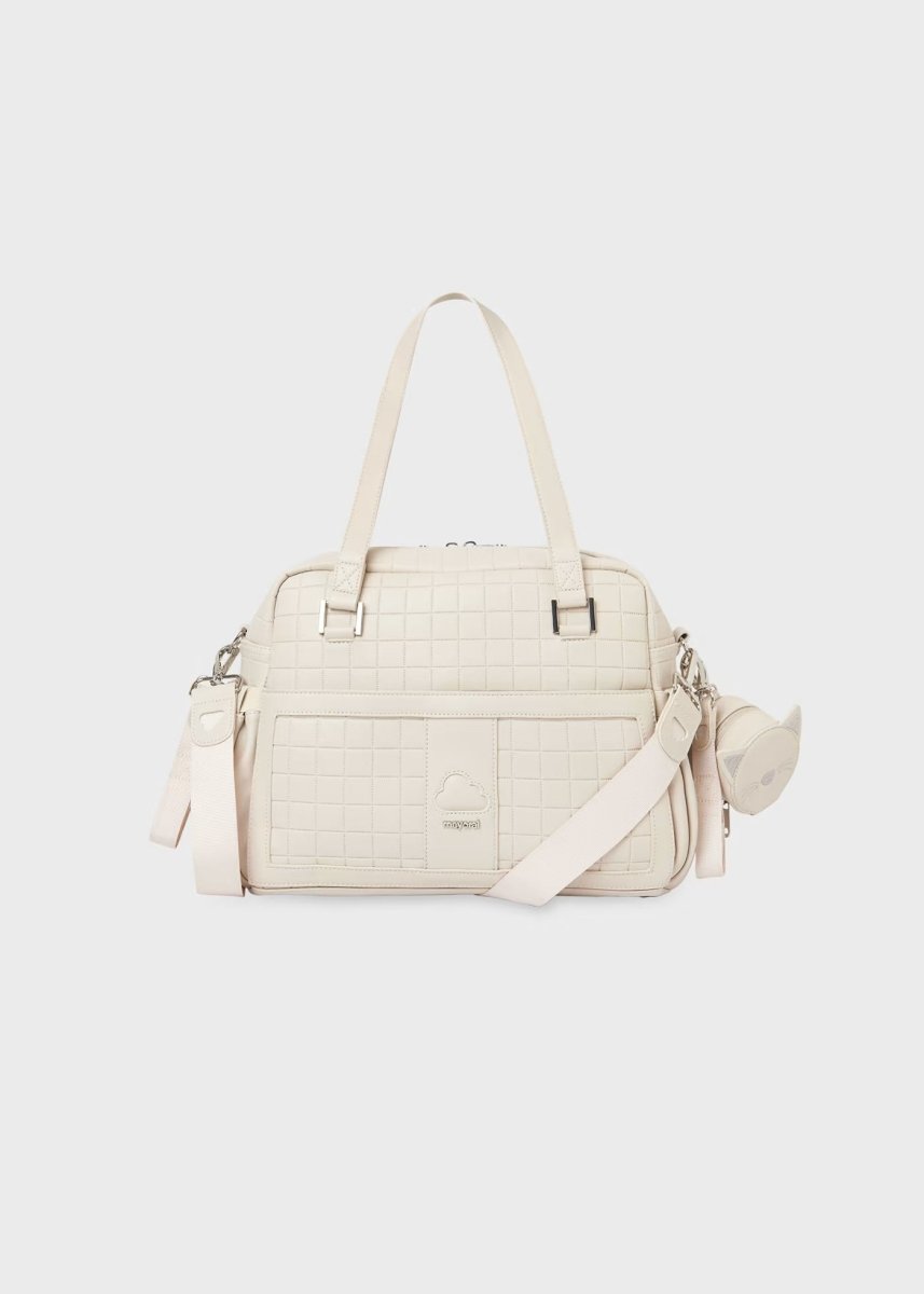 Borsa passeggino imbottita con porta ciuccio Mayoral Beige - ErreGiModaBimbo