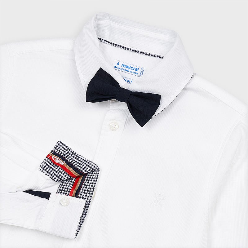 Camicia bambino Mayoral bianca con Papillon - ErreGiModaBimbo