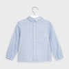 Camicia blusa bambina Mayoral motico quadri azzurra - ErreGiModaBimbo