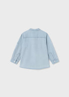Camicia jeans manica lunga colletto coreana cotone neonato Mayoral - ErreGiModaBimbo