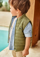 Camicia jeans manica lunga colletto coreana cotone neonato Mayoral - ErreGiModaBimbo