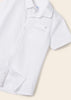 Camicia manica corta fresco cotone bambino Mayoral bianca - ErreGiModaBimbo