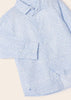 Camicia manica lunga bambino Mayoral fantasia floreale azzurra - ErreGiModaBimbo