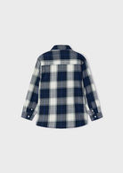 Camicia overshirt bambino Mayoral quadri blu - ErreGiModaBimbo