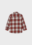 Camicia overshirt bambino Mayoral quadri mattone - ErreGiModaBimbo