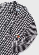 Camicia Overshirt stampata bambina Mayoral pied poule - ErreGiModaBimbo