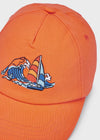 Cappello barca ricamato arancione cotone bambino Mayoral - ErreGiModaBimbo