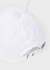 Cappello bianco motivo ricamato in cotone neonato Mayoral - ErreGiModaBimbo