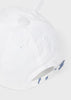 Cappello bianco motivo ricamato in cotone neonato Mayoral