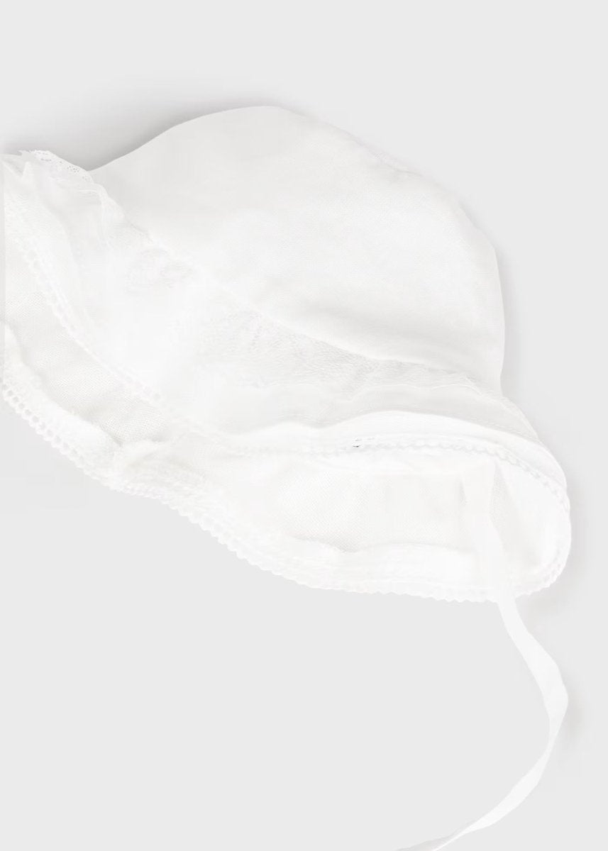 Cappello cerimonia lino neonata Mayoal Newborn panna Mayoral Panna
