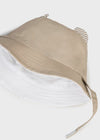 Cappello cotone reversibile beige e bianco neonato Mayoral - ErreGiModaBimbo