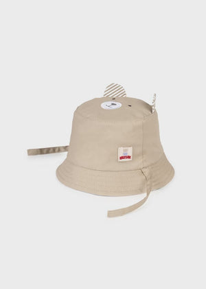 Cappello cotone reversibile beige e bianco neonato Mayoral - ErreGiModaBimbo