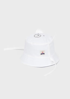 Cappello cotone reversibile bianco e azzurro neonato Mayoral - ErreGiModaBimbo